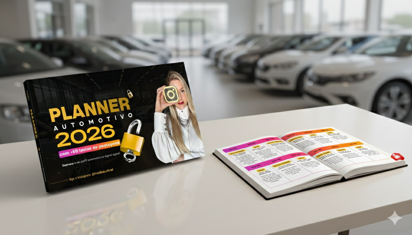Planner Automotivo 2026 - 60 ideias de conteúdo