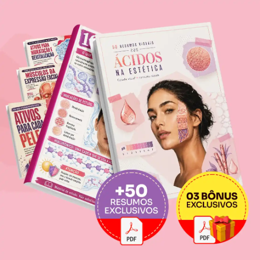 50 Resumos Visuais dos Ácidos na estética - Completo