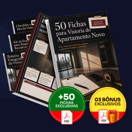 50 Fichas para Vistoria do Apartamento Novo - Completo