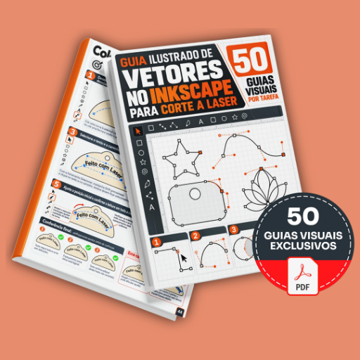 50 Guias Ilustrados de Vetores no Inkscape para Corte a Laser - Básico