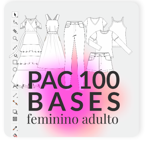 +100 Bases de Feminino em Desenho Vetor