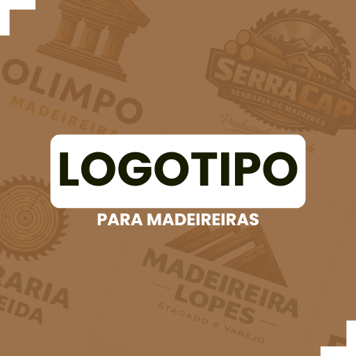 Logotipo Profissional para sua Madeireira | Pacote Profissional
