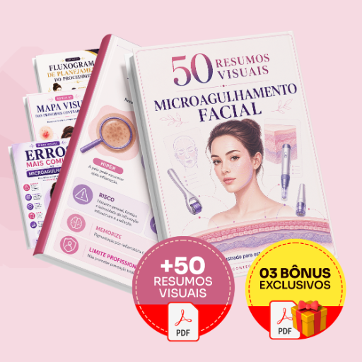 50 Resumos Visuais de Microagulhamento Facial - Completo