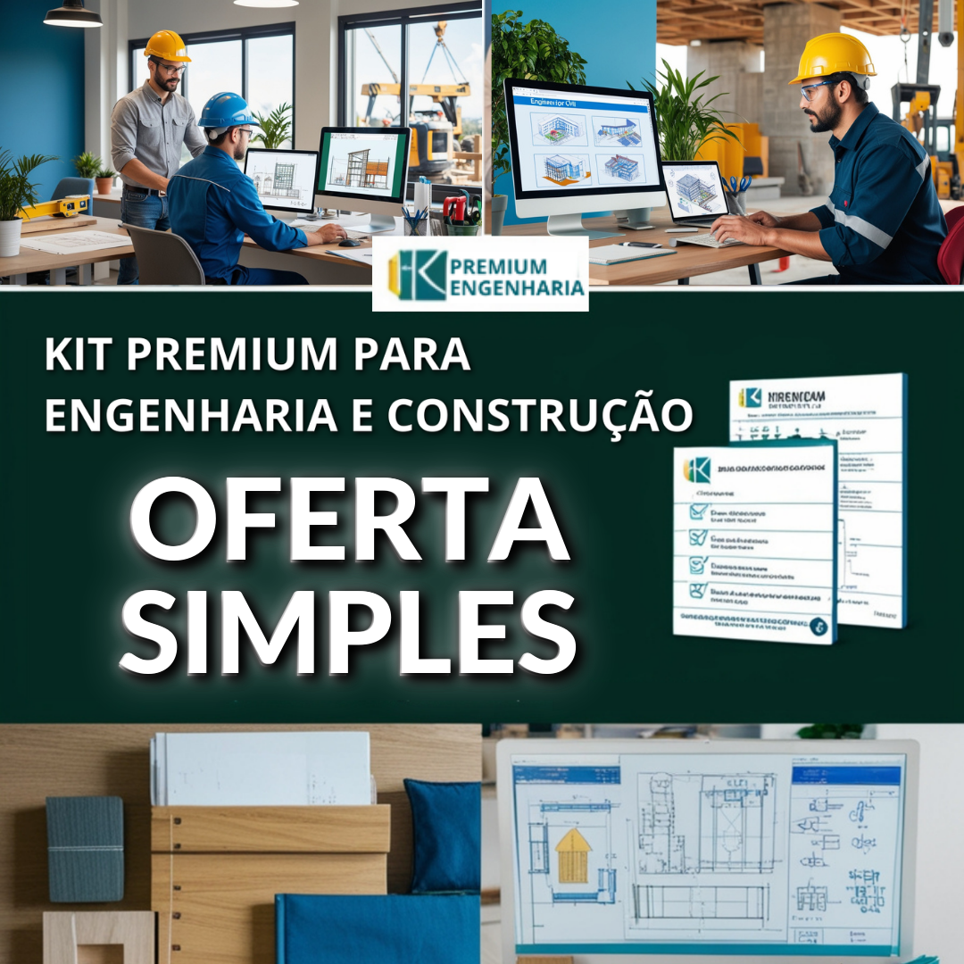 Kit Premium de Engenharia e Construção 2026 - OFERTA SIMPLES