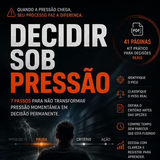 Decidir Sob Pressão | Kit prático para decidir bem quando a pressão aperta