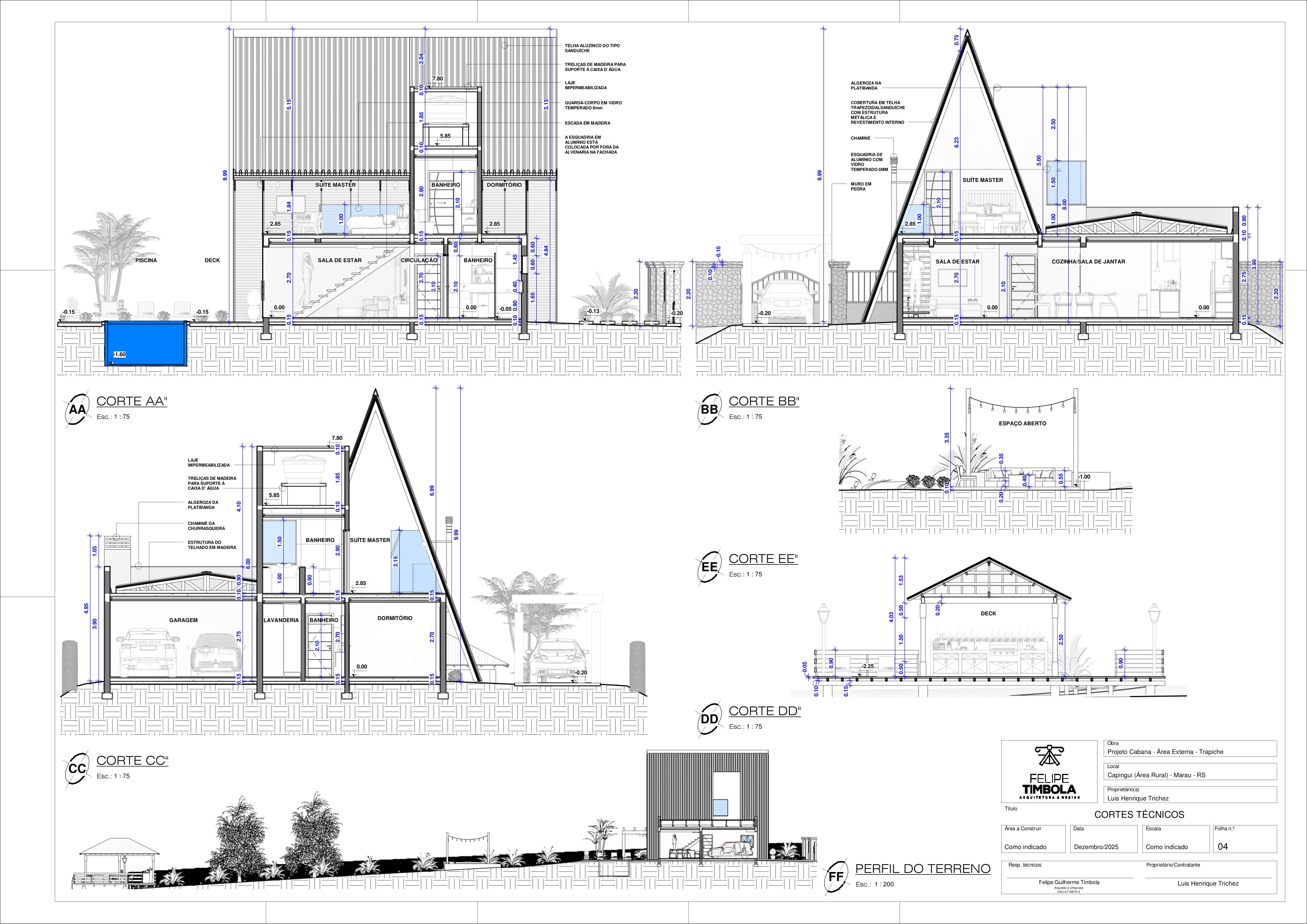 Template BIM Revit - Projeto Arquitetônico Residencial Cabana
