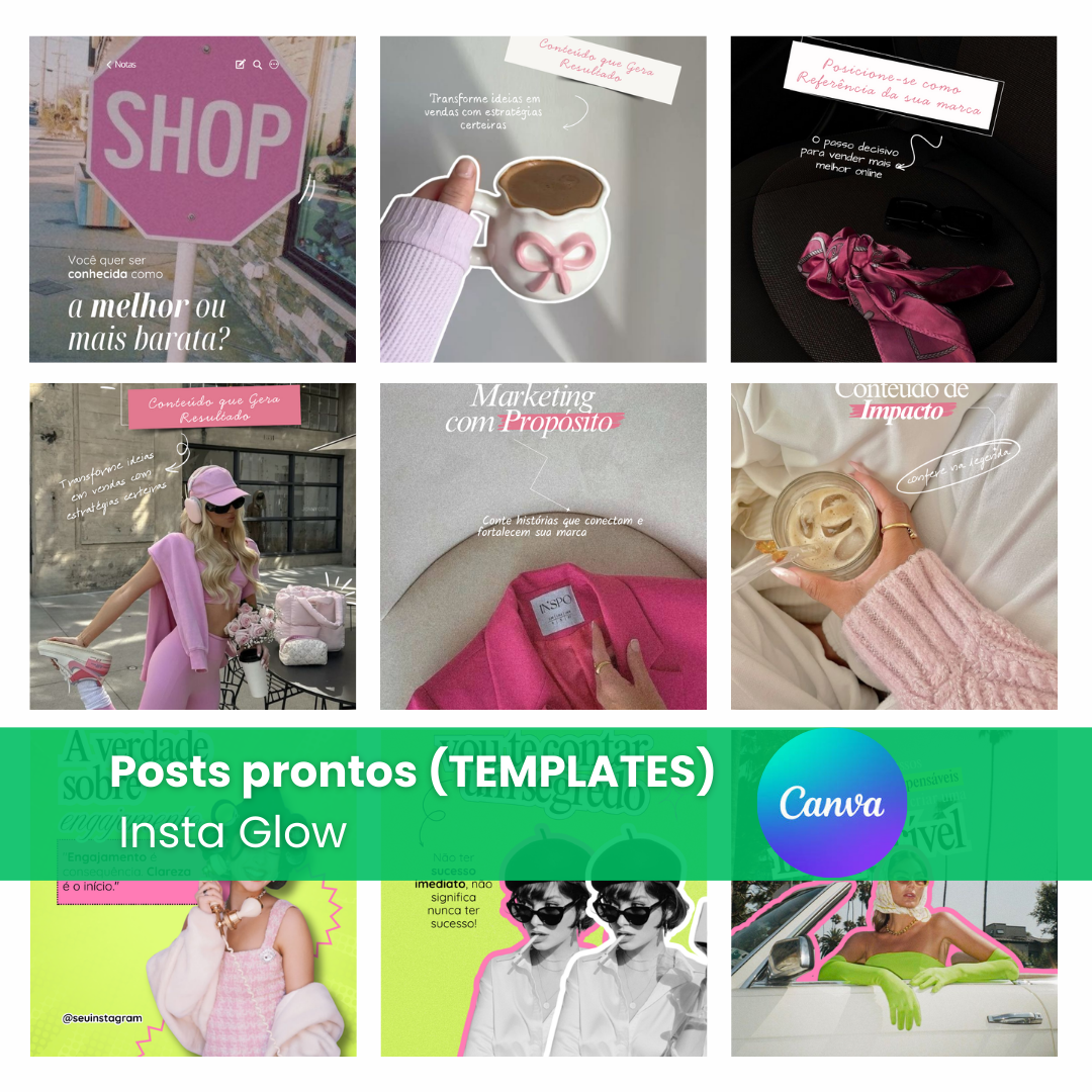 CANVA - Pack de Posts - Insta Glow 