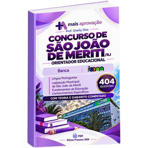 Apostila com 404 Questões| Concurso São João de Meriti/RJ | Orientador Educacional