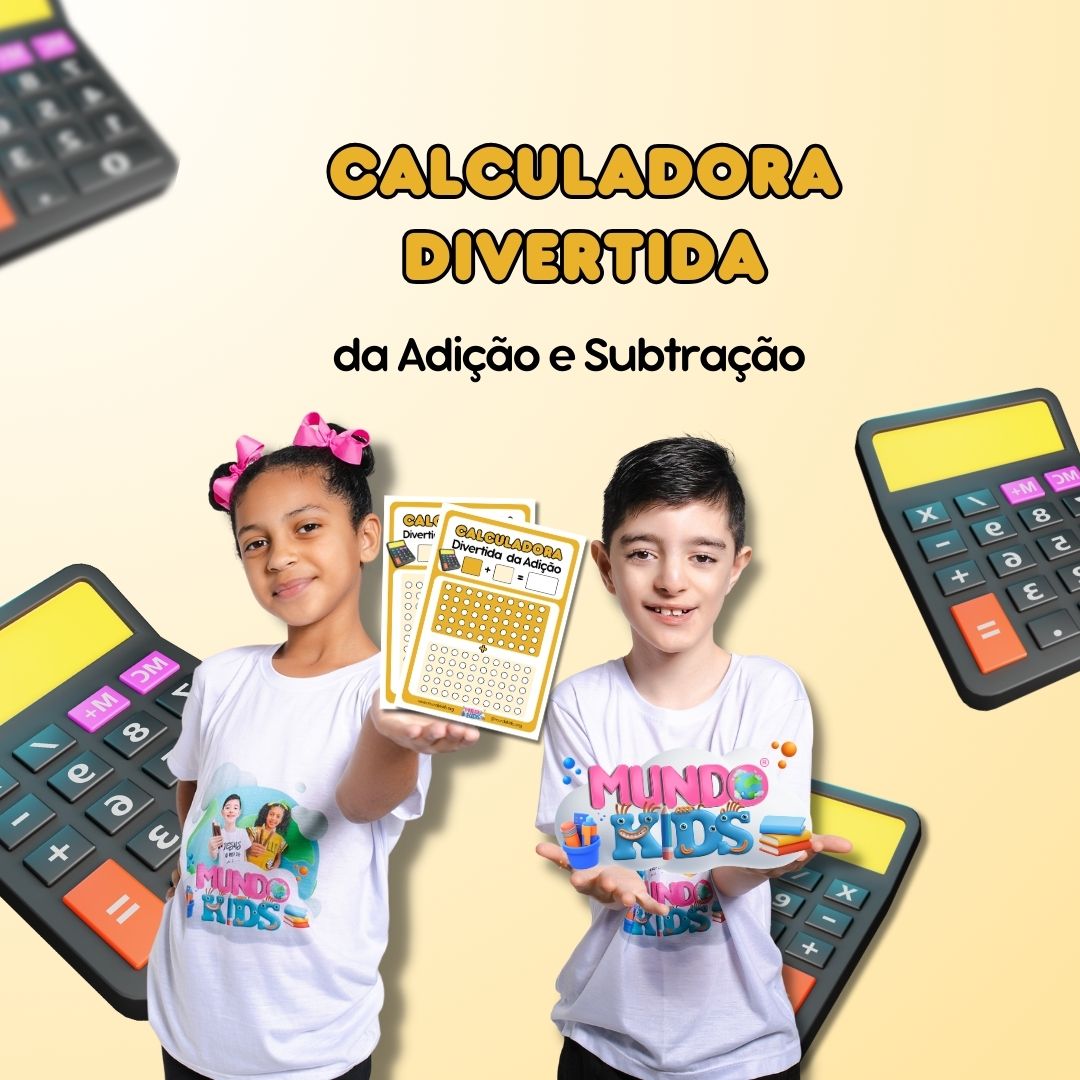 Calculadora divertida da adição e subtração