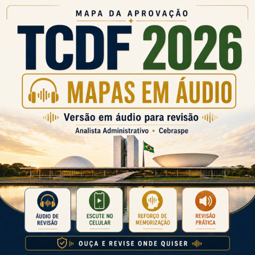 Mapa TCDF 2026 em Áudio