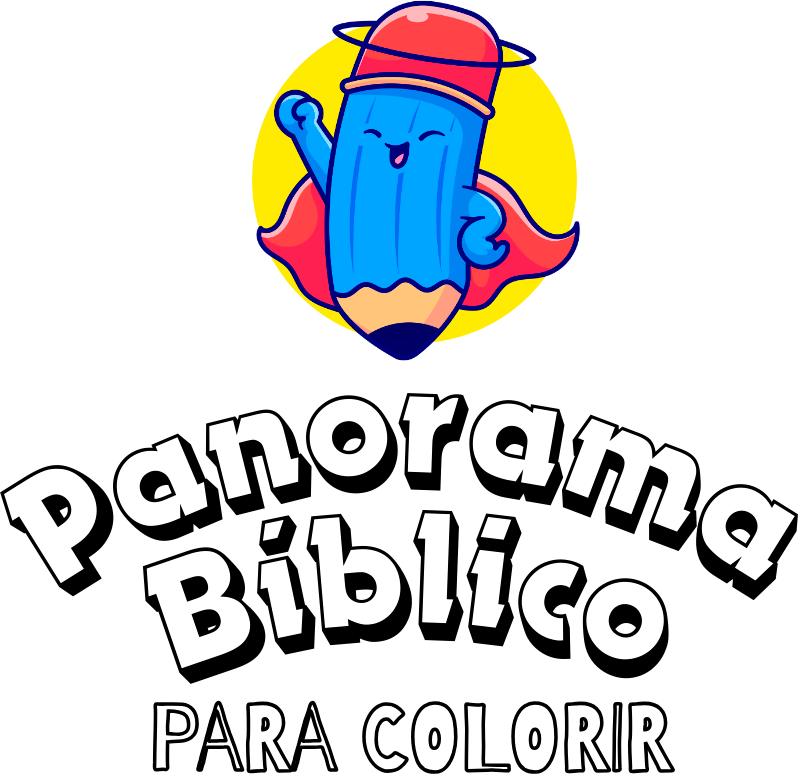 Panorama bíblico para colorir - Antigo e Novo testamento