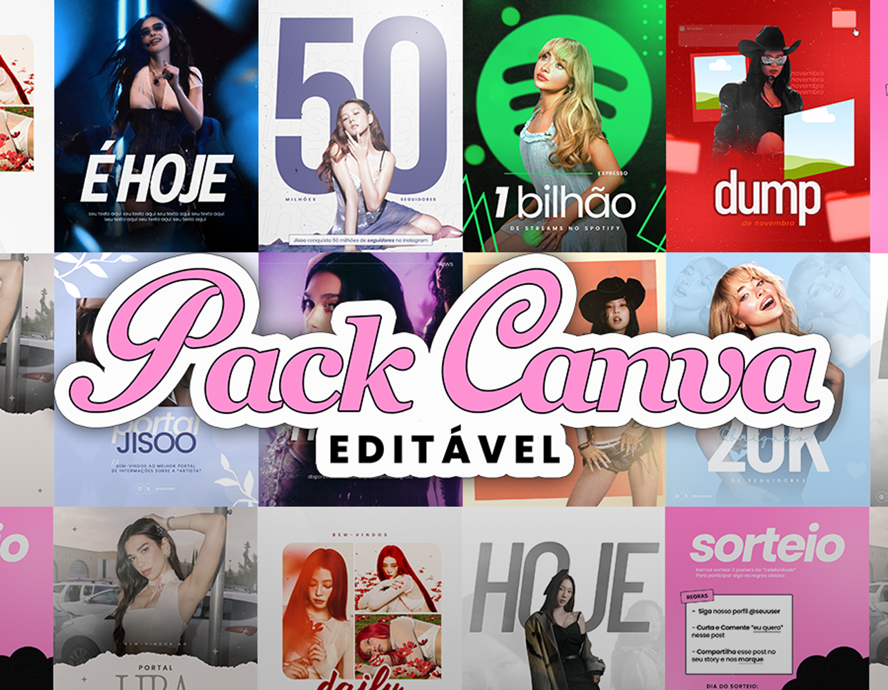 Pack Canva Fã Clube