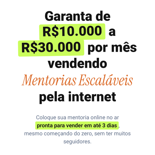 Mentorias Escaláveis 