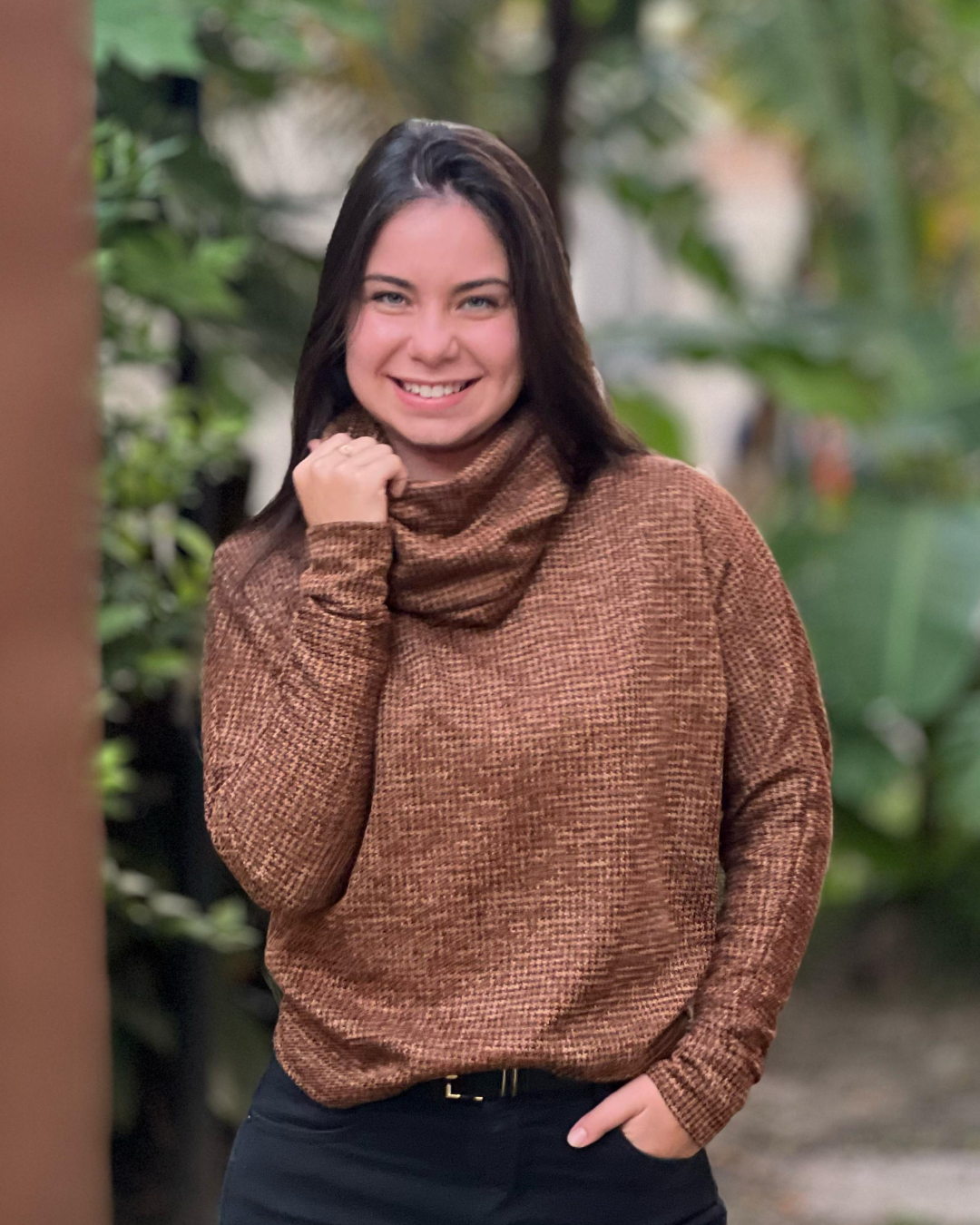 Blusão Manga Morcego com Gola Removível