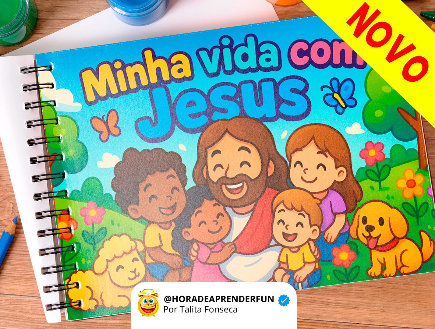 Livro de colorir - Minha vida com Jesus