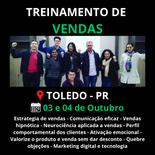 Perito em Vendas | Turma Toledo 03 e 04 de Outubro de 2026
